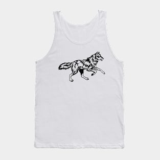 Running Wolf  - Flame Tank Top